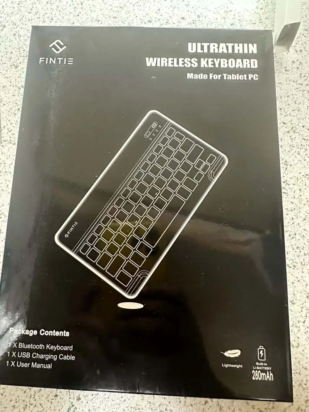 Fintie Ultrathin Wireless Bluetooth Keyboard for Tablet PC